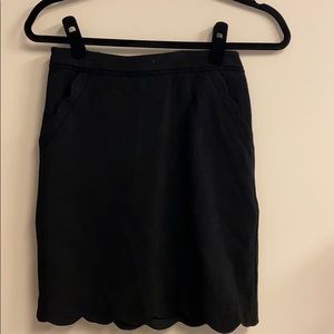 Black pencil skirt